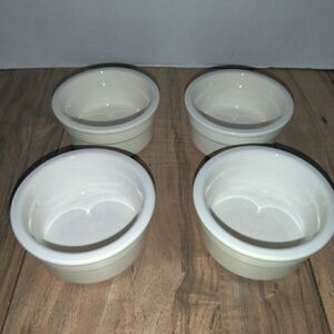Cermer Ramekins Oven, Microwave, Dishwasher  Freezer Safe Lot of 4. Brulee flan.